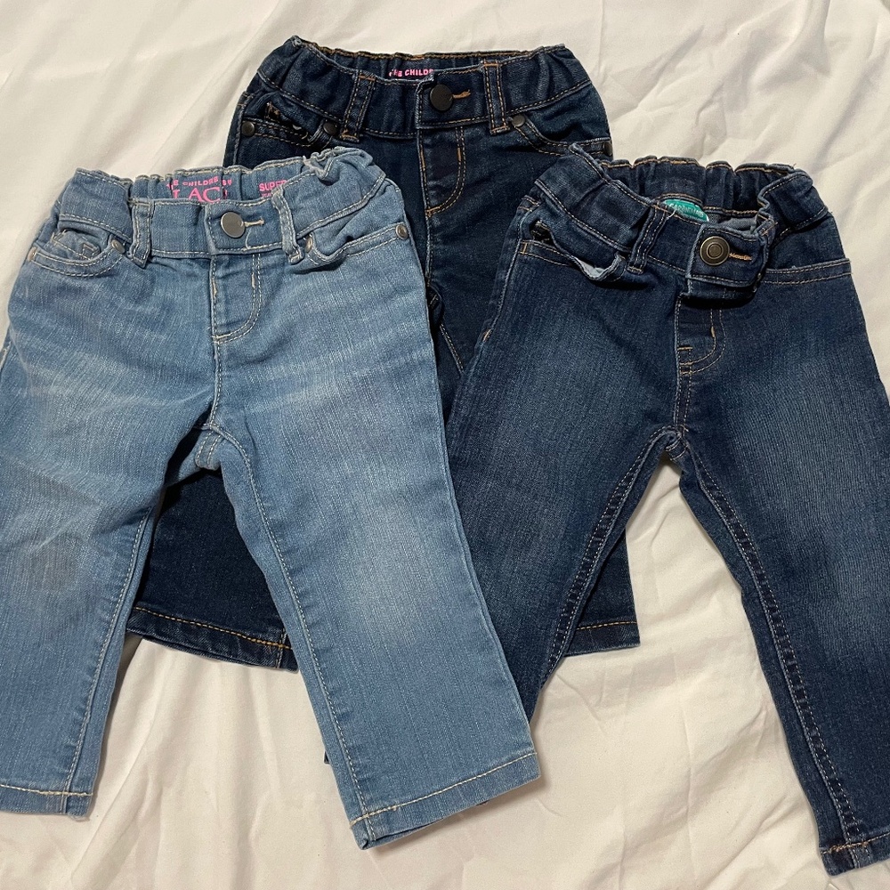9-12 month girls jeans